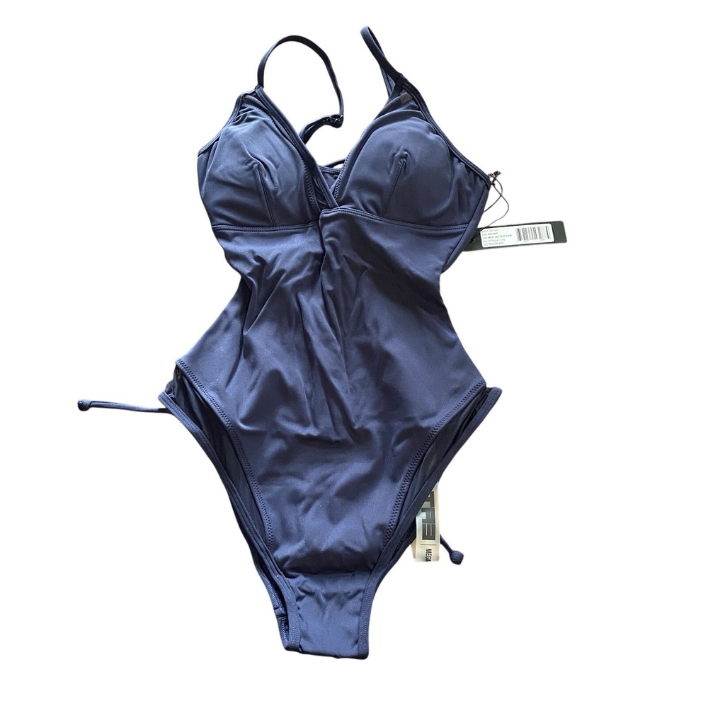 TA3 NWT Mesh One Piece Swimsuit Midnight Blue Size XS Reg/Long Slimming